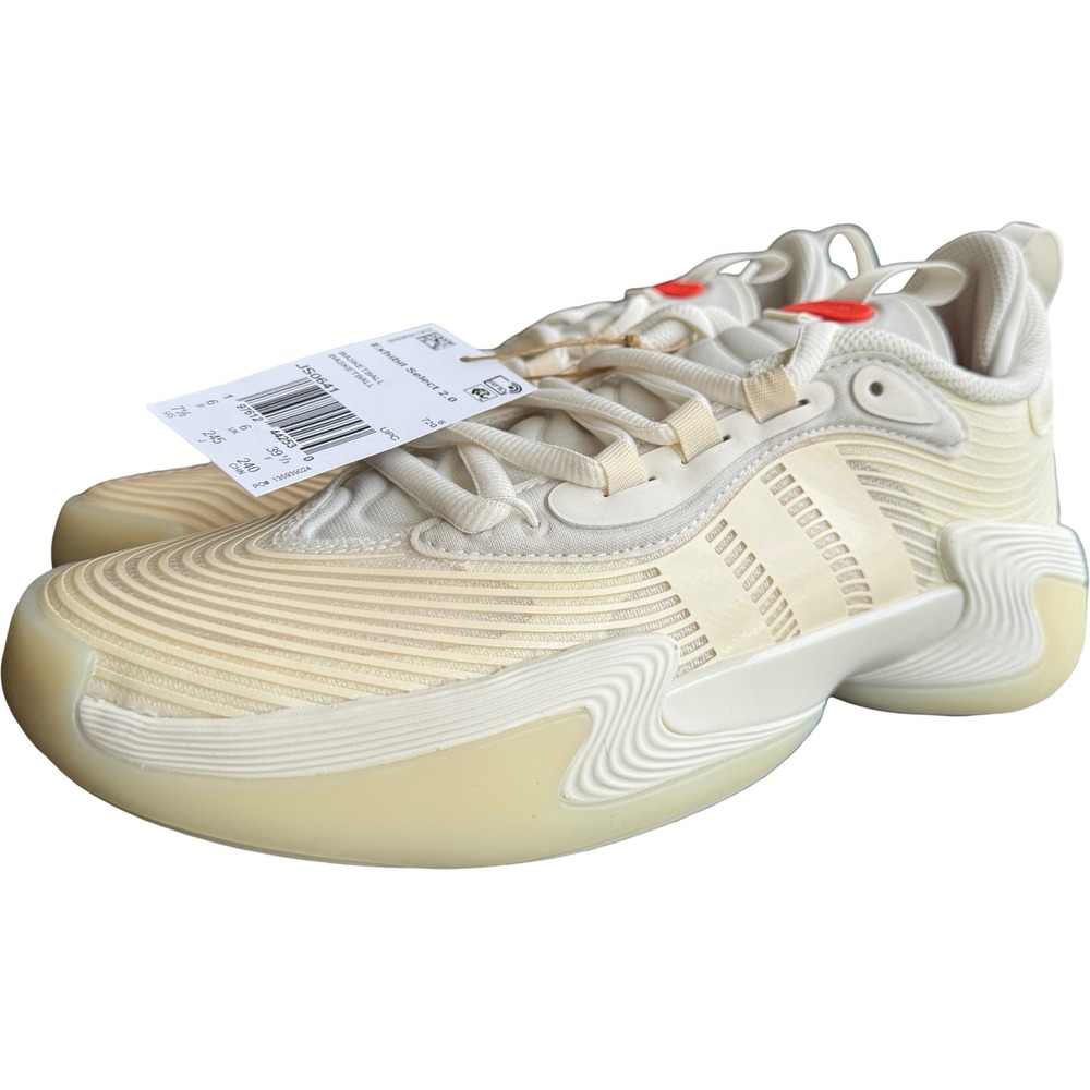 Adidas Exhibit Select 2.0 Pro Basketball Shoes‎ Cream White Women's 7.5 NWT